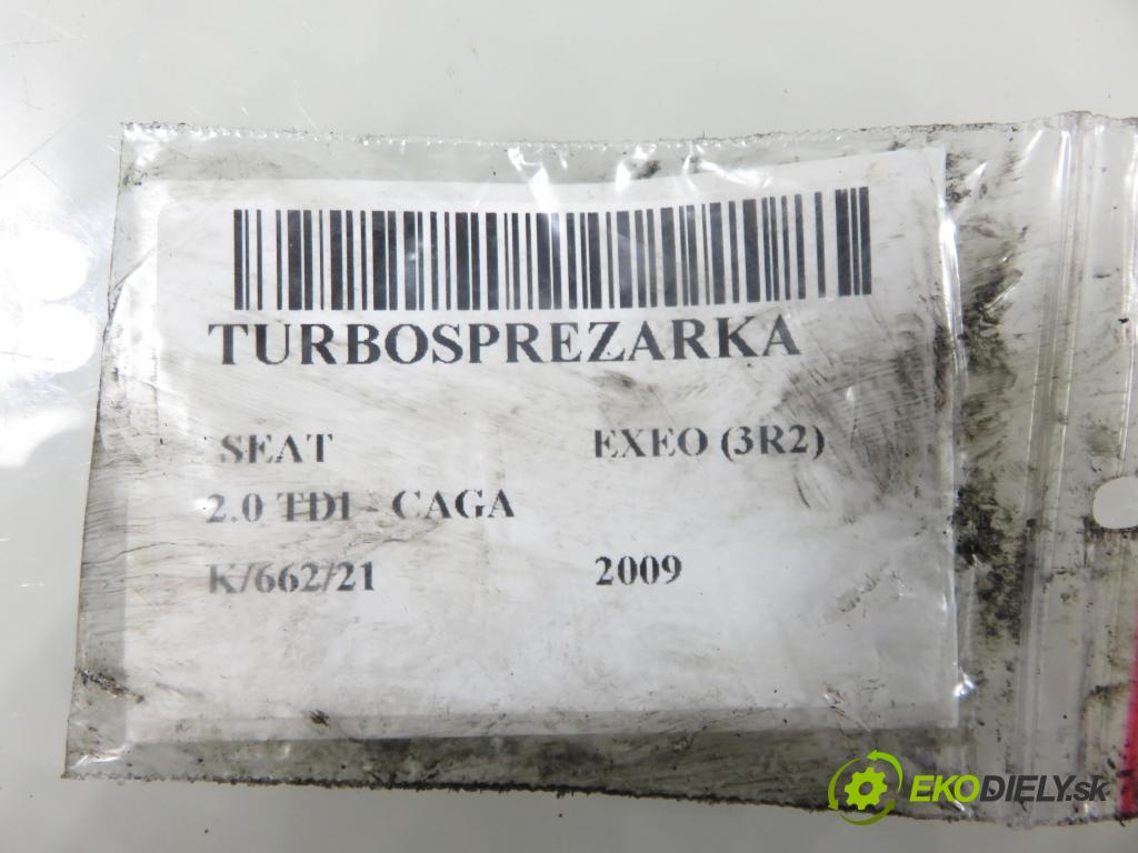 SEAT EXEO (3R2) SEDAN 2009 105,00 2.0 TDI CR 143 - CAGA 1968,00 RYCHLONABÍJEČKA: 03L145721A (Kompletní turbodmychadlo)