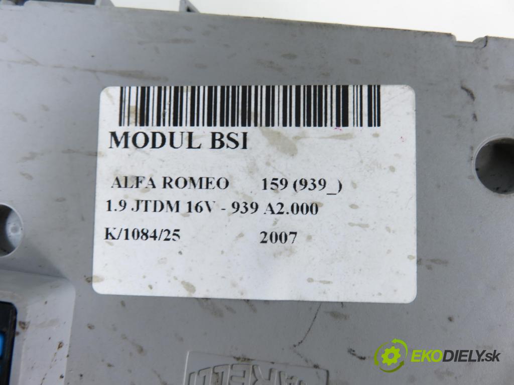 ALFA ROMEO 159 (939_) SEDAN 2007 110,00 1.9 JTDM 16V - 939 A2.000 1910,00 MODUL BSI 50507094 ; 60686059