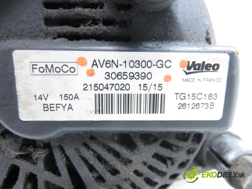 FORD FOCUS III Turnier KOMBI 2015 88,00 1.5 TDCi - XWDA 1499,00 Alternátor AV6N10300GC ; 30659390 (Alternátor)