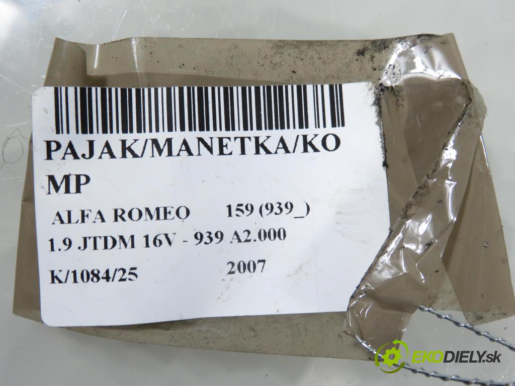 ALFA ROMEO 159 (939_) SEDAN 2007 110,00 1.9 JTDM 16V - 939 A2.000 1910,00 páčka/prepínač 01560721940 ; 0265005499
