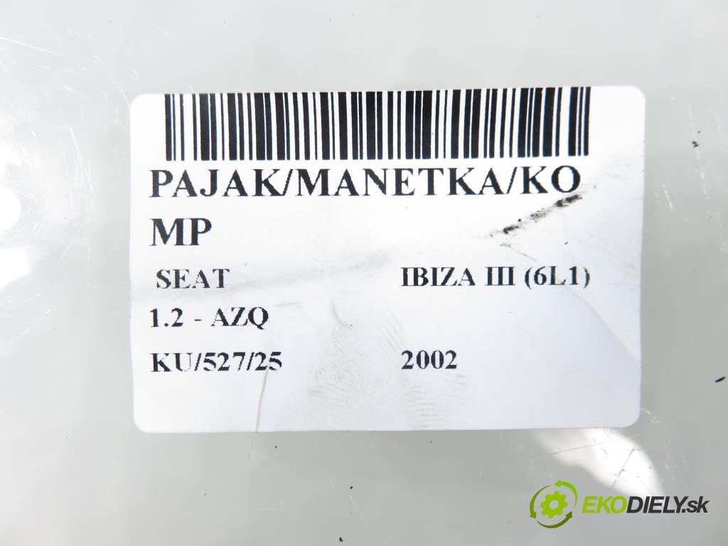 SEAT IBIZA III (6L1) HB 2002 47,00 1.2 12V - AZQ 1198,00 páčka/prepínač 6Q0953503AD