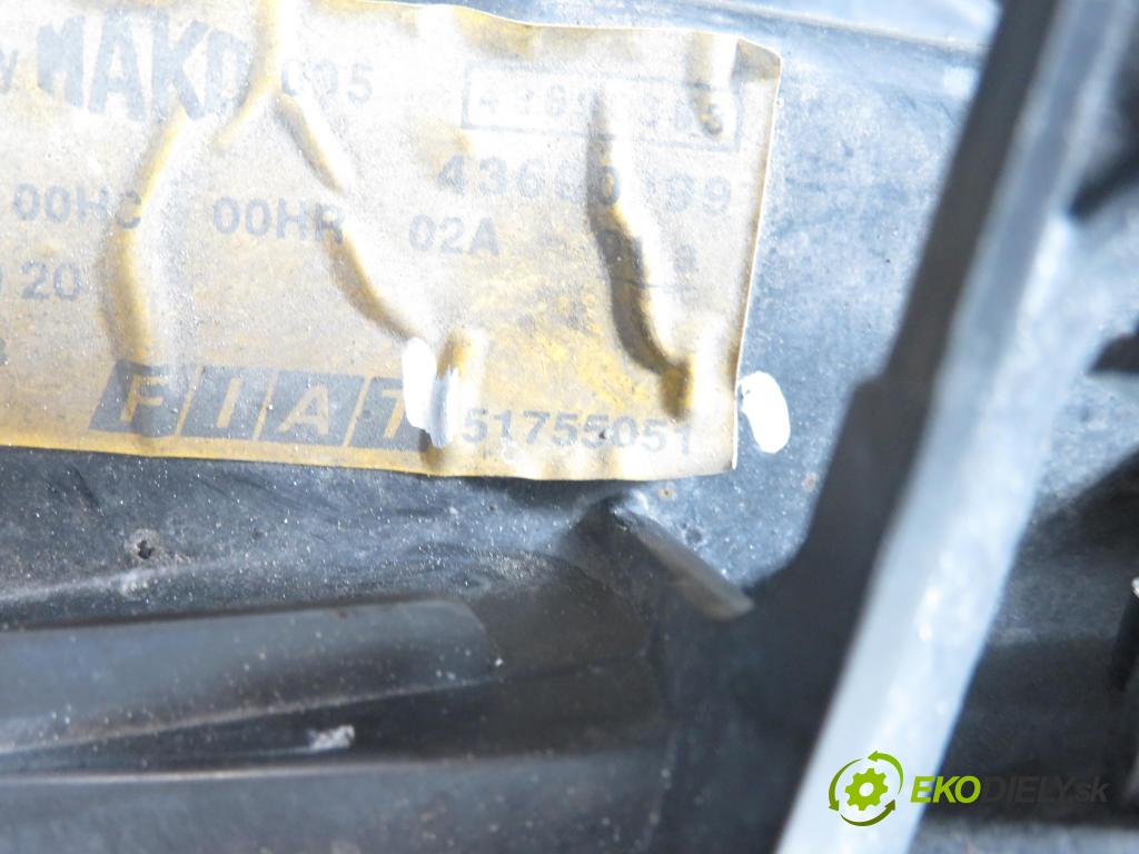 FIAT DOBLO nadwozie wielkoprzestrzenne (MPV) (119_, 223_) KOMBIVAN 2006 88,00 1.9 D Multijet - 186 A9.000 1910,00 Svetlo LP 51755051