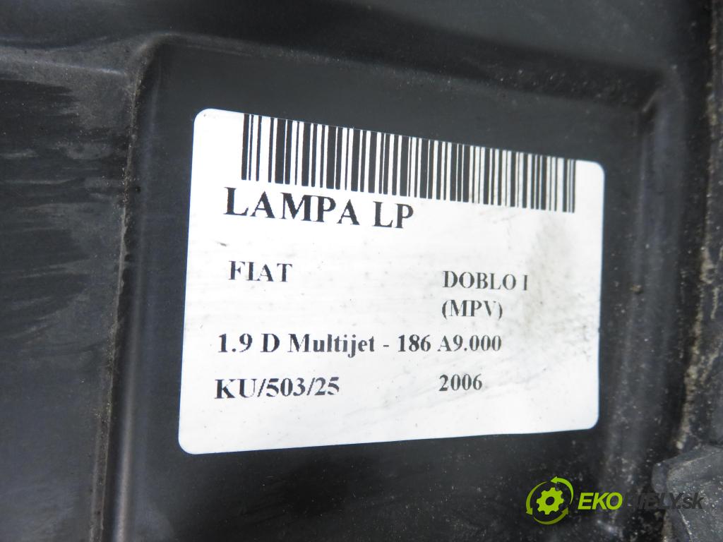 FIAT DOBLO nadwozie wielkoprzestrzenne (MPV) (119_, 223_) KOMBIVAN 2006 88,00 1.9 D Multijet - 186 A9.000 1910,00 Svetlo LP 51755051