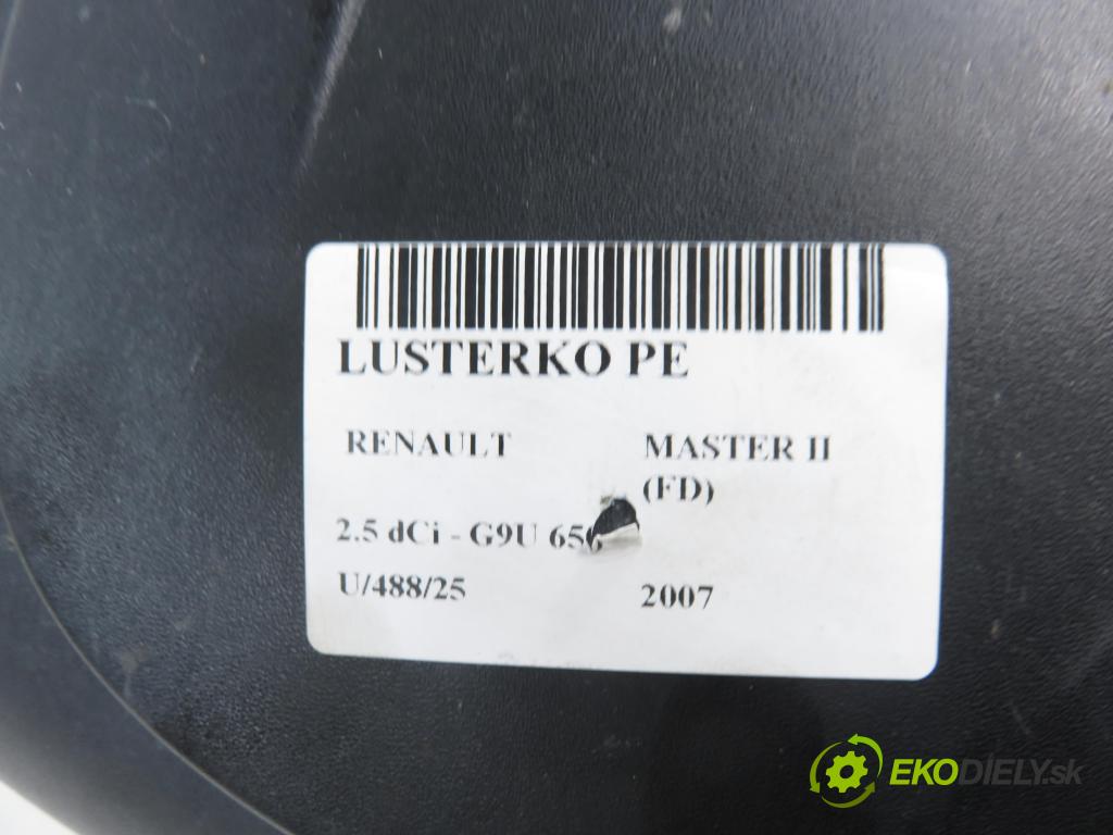 RENAULT MASTER II Skrzynia (FD) FURGON 2007 88,00 2.5 dCi 120 - G9U 650 2464,00 Spätné zrkadlo