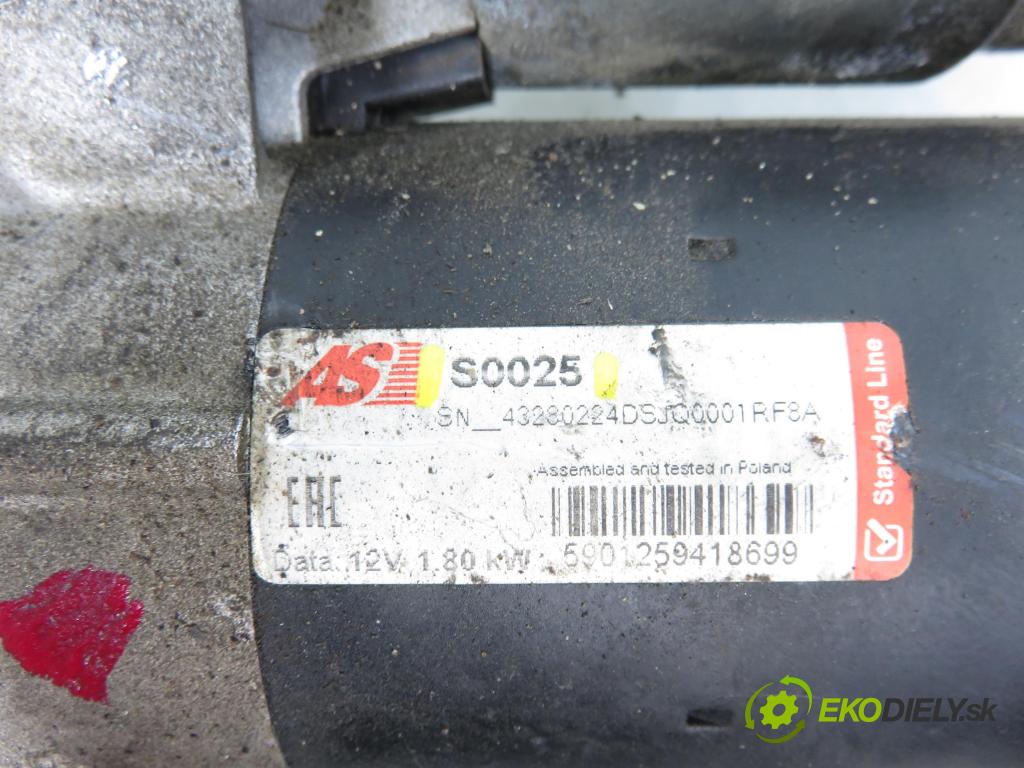 SKODA OCTAVIA I Combi (1U5) KOMBI 2003 66,00 1.9 TDI 90 - ALH 1896,00 Štartér S0025 (Štartér)