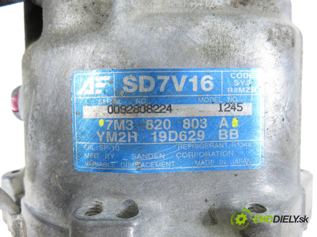 VW SHARAN (7M8, 7M9, 7M6) MINIVAN 2002 85,00 1.9 TDI PD 115 4motion - AUY 1896,00 KOMPRESOR: klimatizace 7M3820803A (Kompresor klimatizace)