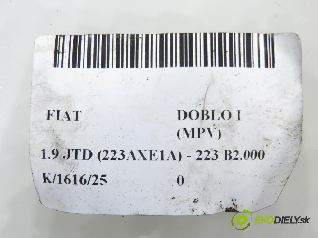 FIAT DOBLO nadwozie wielkoprzestrzenne (MPV) (119_, 223_) KOMBIVAN 2003 74,00 1.9 JTD (223AXE1A) - 223 B2.000 1910,00 Pumpa paliva 0580303028