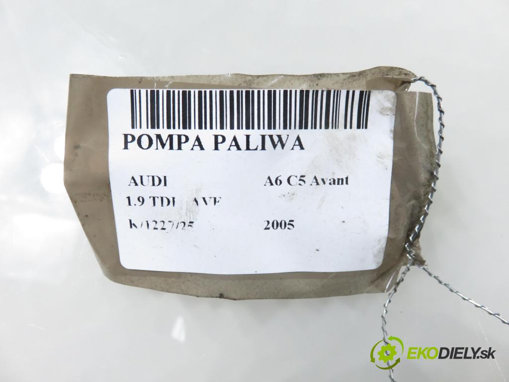 AUDI A6 Avant (4B5, C5) KOMBI 2005 96,00 1.9 TDI - AVF 1896,00 Pumpa paliva 4B0919050D