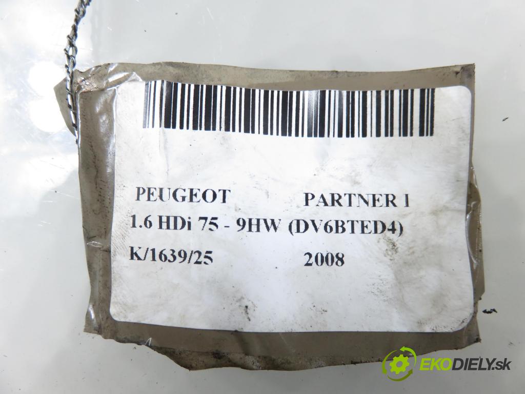 PEUGEOT PARTNER Skrzynia (5_, G_) KOMBIVAN 2008 55,00 1.6 HDi 75 - 9HW (DV6BTED4) 1560,00 snímač hladiny paliva A2C53180880 ; 9660794980