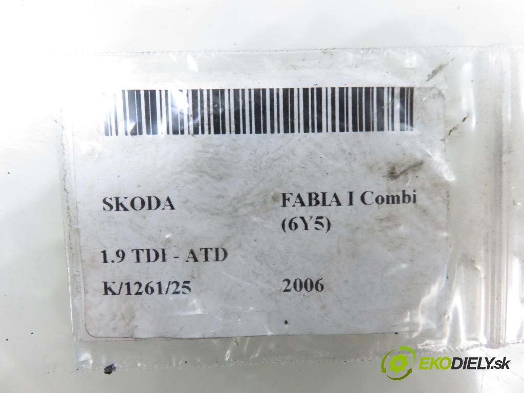 SKODA FABIA I Combi (6Y5) KOMBI 2006 74,00 1.9 TDI - ATD 1896,00 Pumpa paliva 6Q0919050A ; 220212007002