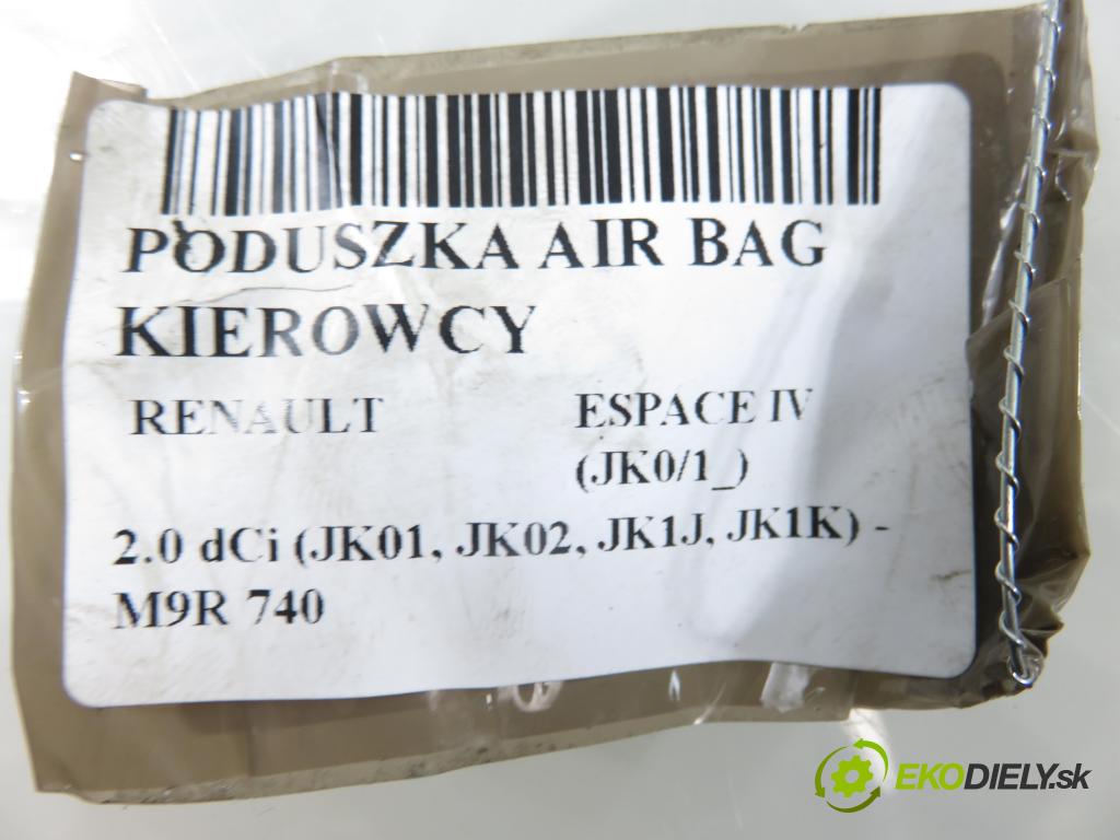 RENAULT ESPACE IV (JK0/1_) MINIVAN 2007 110,00 2.0 dCi 150 - M9R 740 1995,00 AirBag air BAG volantu 8200284550B