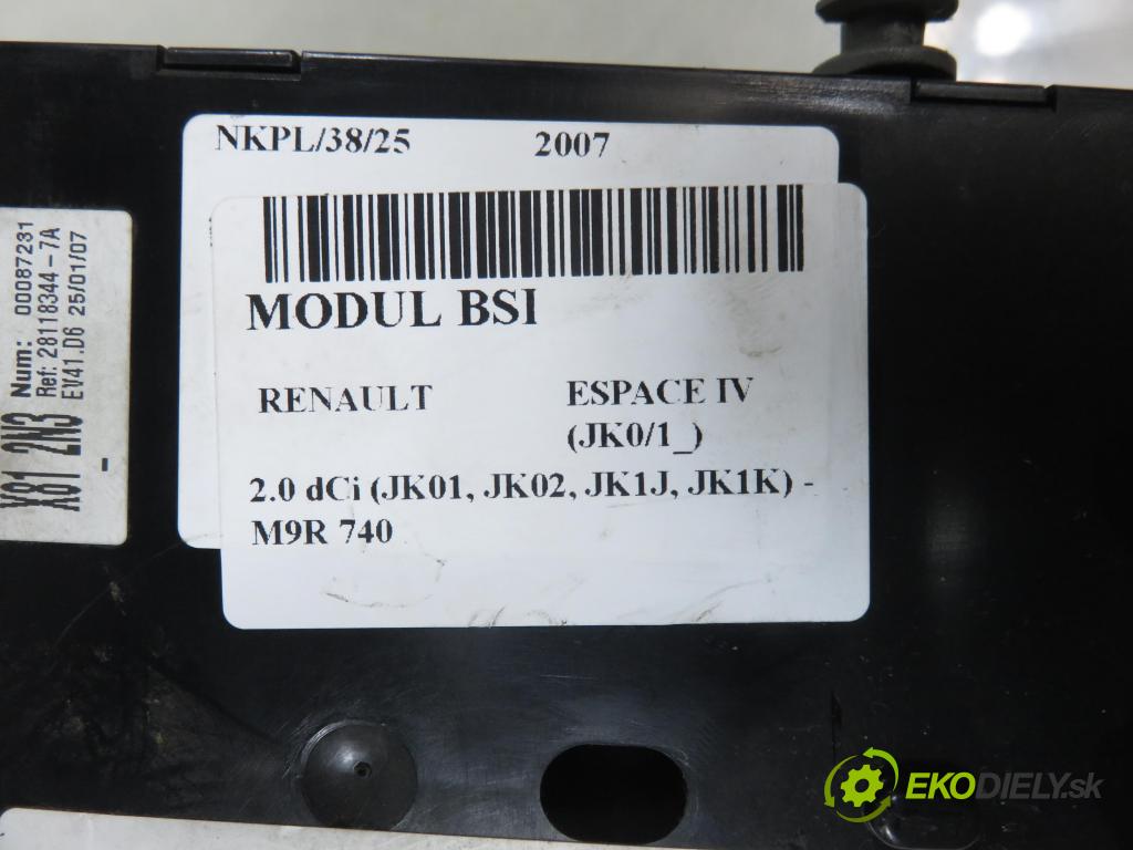 RENAULT ESPACE IV (JK0/1_) MINIVAN 2007 110,00 2.0 dCi 150 - M9R 740 1995,00 MODUL 8200660170
