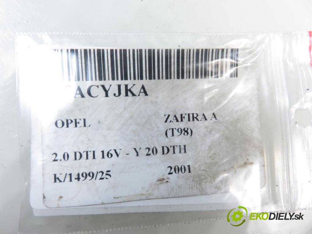 OPEL ZAFIRA A Nadwozie Wielkopojemne (MPV) (T98)  MINIVAN 2001 74,00 2.0 DTI 16V 101 - Y 20 DTH 1995,00 spinačka 90589313 ; 90589389 ; 5WK4763 (Spínacia skrinka)