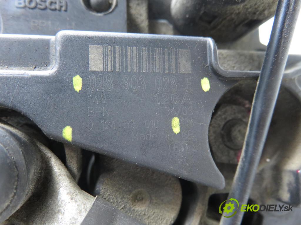 SEAT IBIZA IV (6J5, 6P1) HB 2009 77,00 1.9 TDI - BLS 1896,00 Alternátor 028903028E ; 0124515010 (Alternátor)
