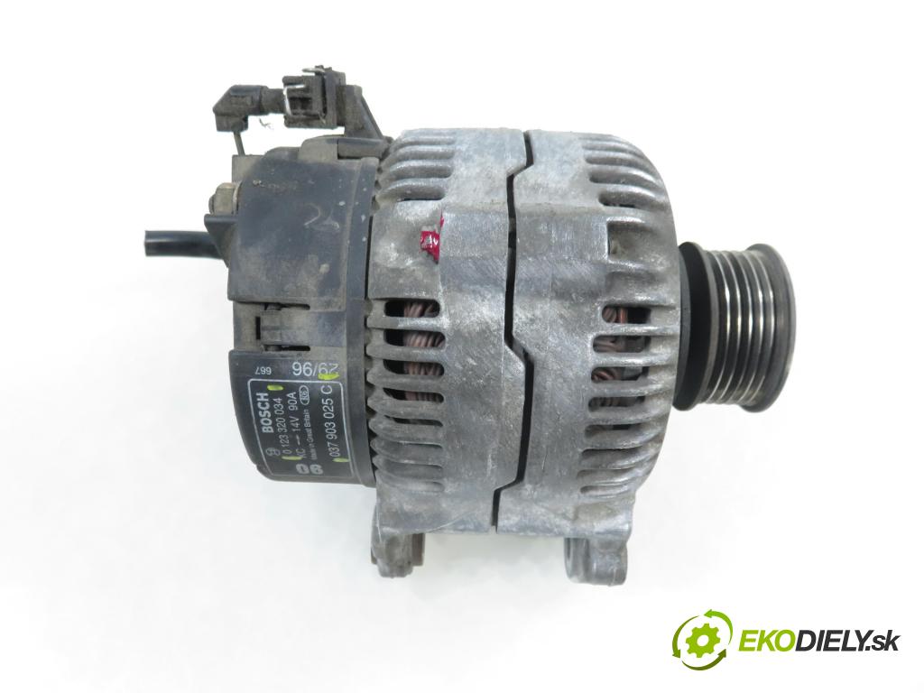AUDI A3 (8L1) HB 1996 92,00 1.8 - AGN 1781,00 Alternátor 037903025C ; 0123320034 (Alternátor)