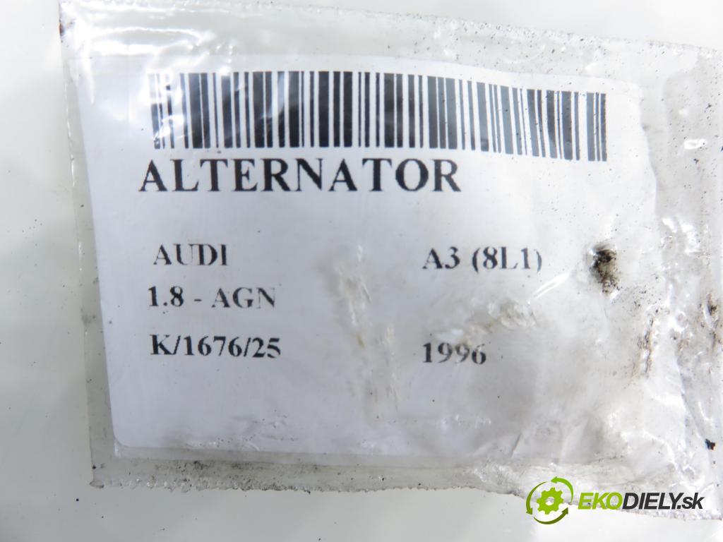 AUDI A3 (8L1) HB 1996 92,00 1.8 - AGN 1781,00 Alternátor 037903025C ; 0123320034 (Alternátor)