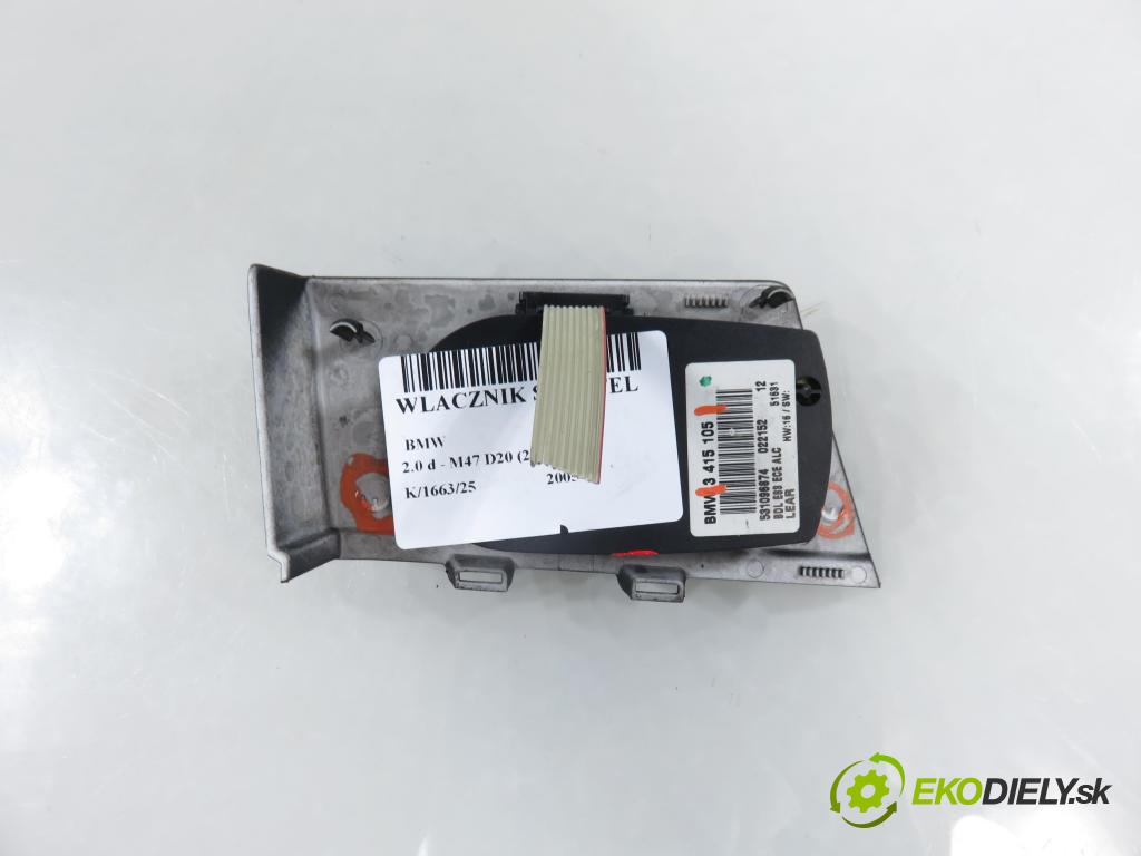 BMW X3 (E83) SUV 2005 110,00 2.0 d 150 - M47 D20 (204D4) 1995,00 prepínač svetlá 3415105
