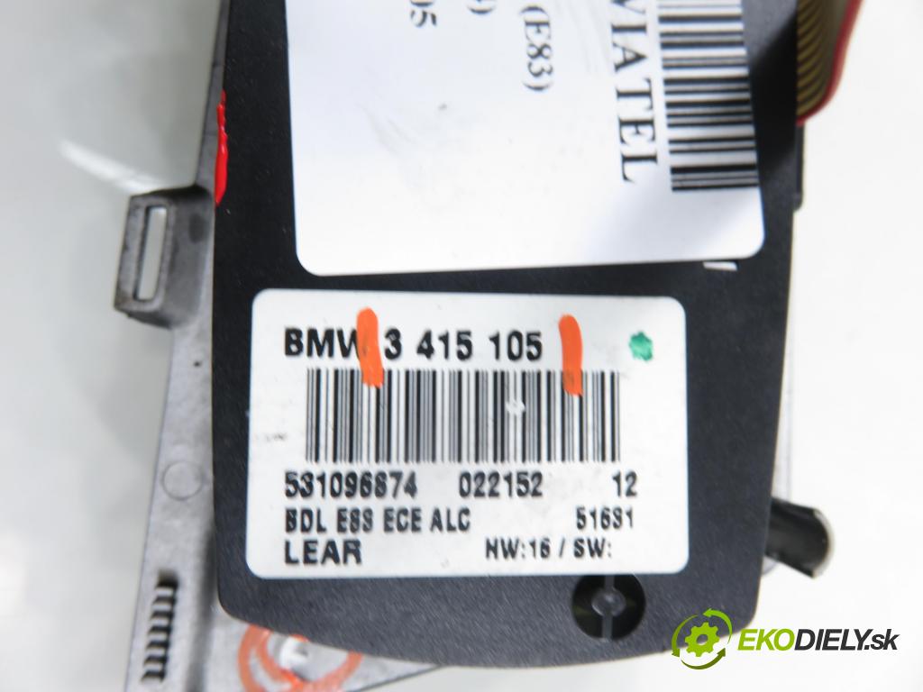 BMW X3 (E83) SUV 2005 110,00 2.0 d 150 - M47 D20 (204D4) 1995,00 prepínač svetlá 3415105