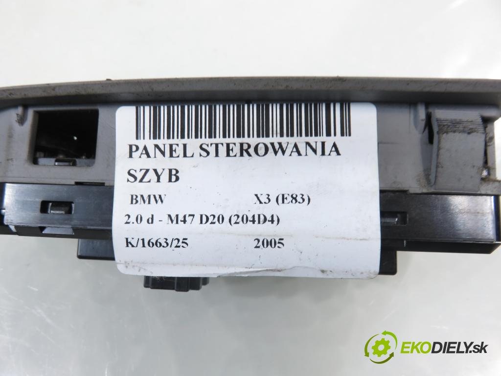 BMW X3 (E83) SUV 2005 110,00 2.0 d 150 - M47 D20 (204D4) 1995,00 Panel ovládania okien 3414352