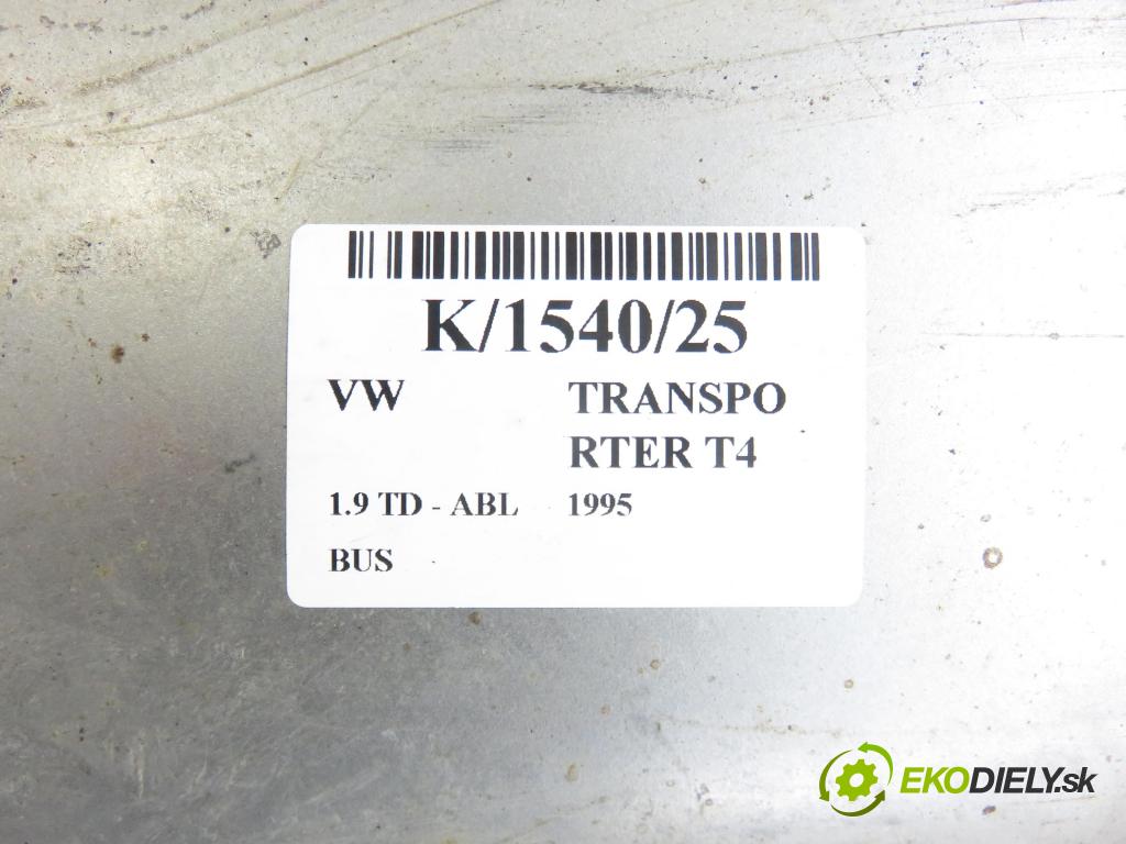 VW TRANSPORTER IV Autobus (70XB, 70XC, 7DB, 7DW, 7DK) BUS 1995 50,00 1.9 TD - ABL 1896,00 Rúra VÝFUK: / výfuk STREDNÝ: