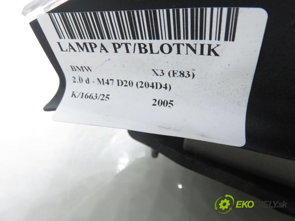 BMW X3 (E83) SUV 2005 110,00 2.0 d 150 - M47 D20 (204D4) 1995,00 světlo pravé zadní 53216990170