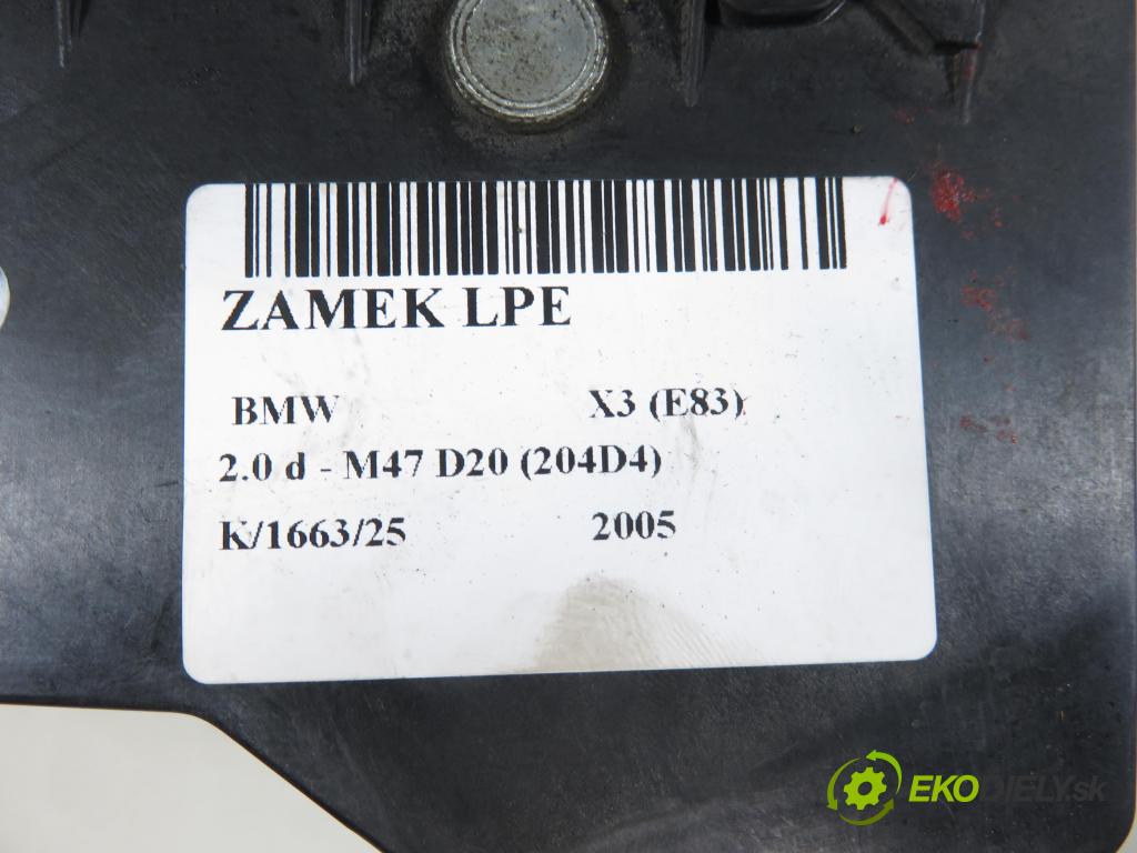 BMW X3 (E83) SUV 2005 110,00 2.0 d 150 - M47 D20 (204D4) 1995,00 zámok 7167065