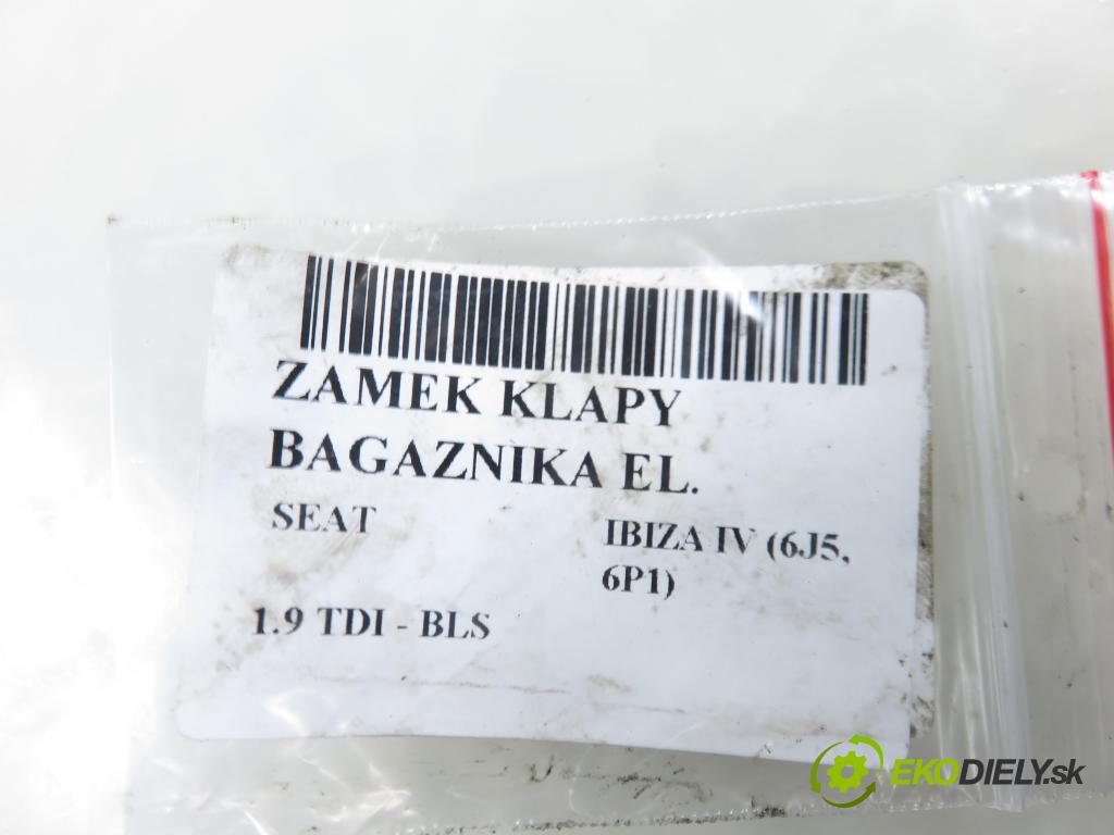 SEAT IBIZA IV (6J5, 6P1) HB 2009 77,00 1.9 TDI - BLS 1896,00 zámok dverí kufor EL. 6J3827505