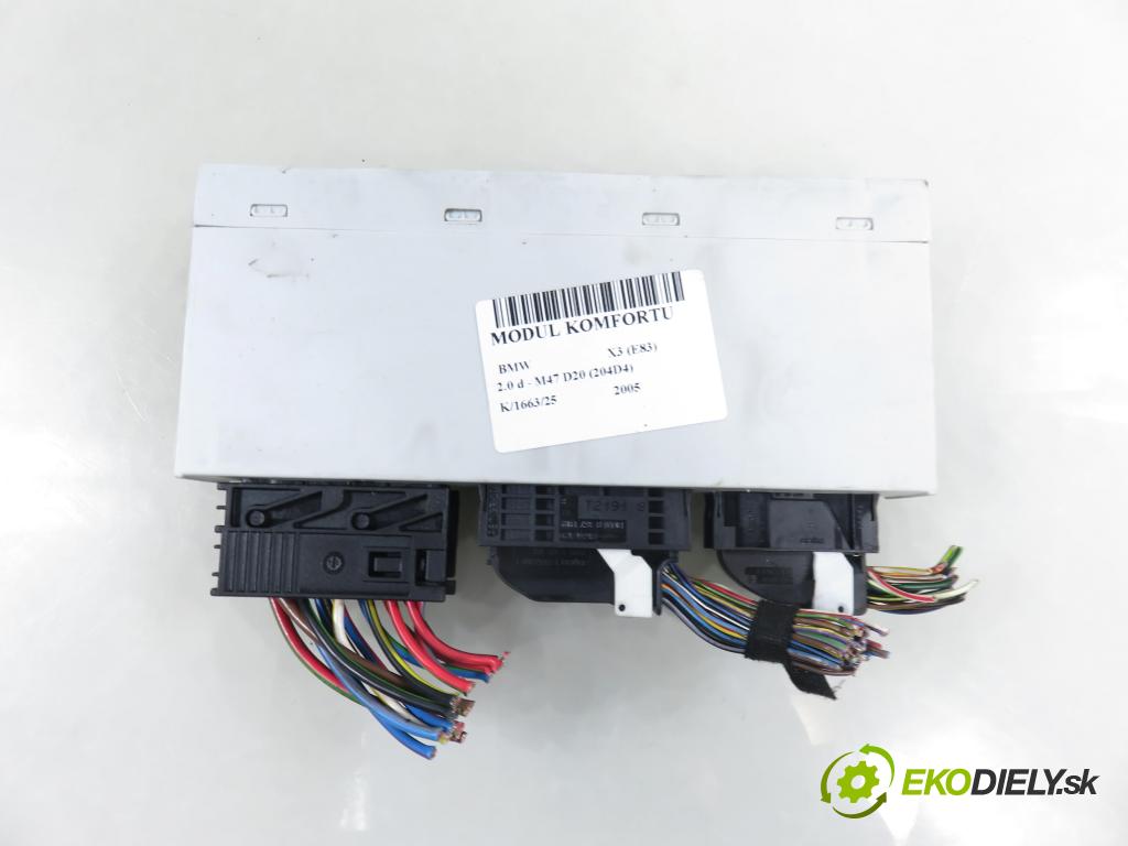 BMW X3 (E83) SUV 2005 110,00 2.0 d 150 - M47 D20 (204D4) 1995,00 MODUL komfortu 61356963026
