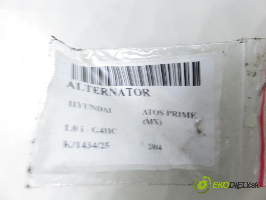 HYUNDAI ATOS PRIME (MX) HB 2004 40,00 1.0 i - G4HC 999,00 Alternátor 3730002550 ; TA000A55601 (Alternátor)