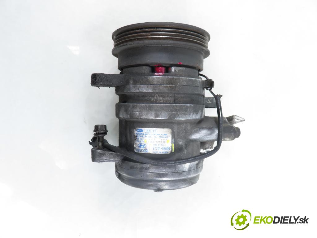 HYUNDAI ATOS PRIME (MX) HB 2004 40,00 1.0 i - G4HC 999,00 KOMPRESOR: klimatizace 9770105500 ; F500QQVAD02 (Kompresor klimatizace)