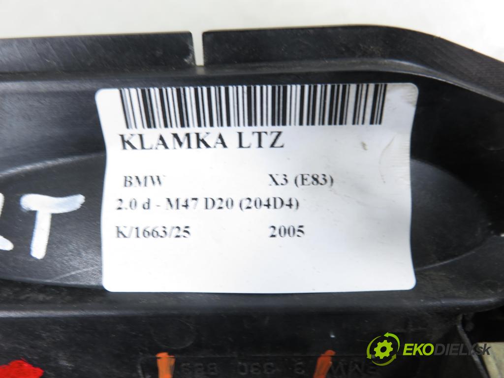 BMW X3 (E83) SUV 2005 110,00 2.0 d 150 - M47 D20 (204D4) 1995,00 Kľučka LTZ 3330983