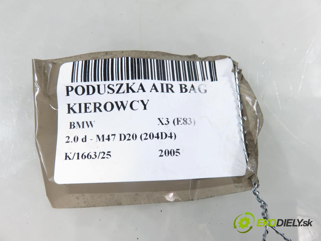 BMW X3 (E83) SUV 2005 110,00 2.0 d 150 - M47 D20 (204D4) 1995,00 AirBag air BAG volantu 1618669901