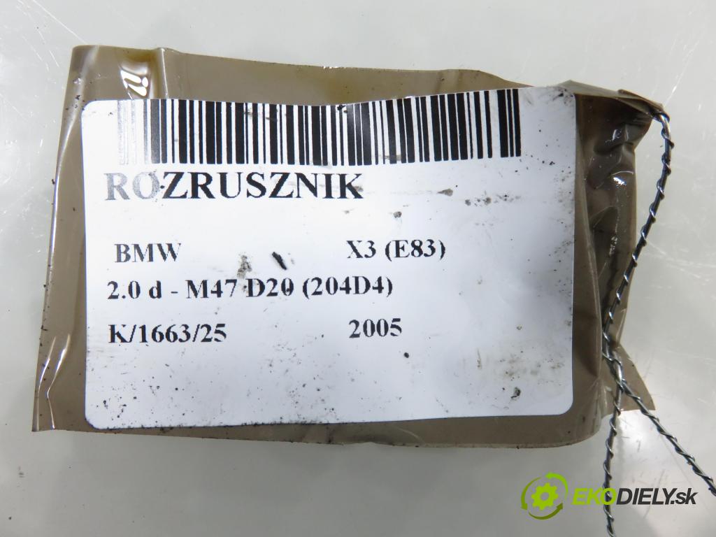 BMW X3 (E83) SUV 2005 110,00 2.0 d 150 - M47 D20 (204D4) 1995,00 Štartér D7G4 (Štartér)