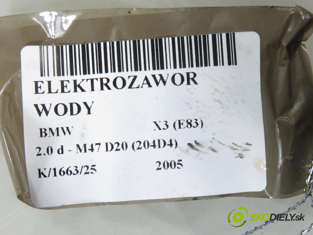 BMW X3 (E83) SUV 2005 110,00 2.0 d 150 - M47 D20 (204D4) 1995,00 ELEKTROVENTIL: vody 641183698007