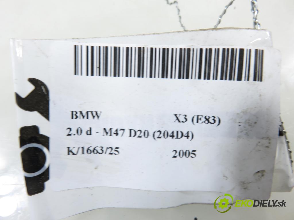 BMW X3 (E83) SUV 2005 110,00 2.0 d 150 - M47 D20 (204D4) 1995,00 prístrojovka/ budíky Vačkového hriadeľa/kľuky elastický