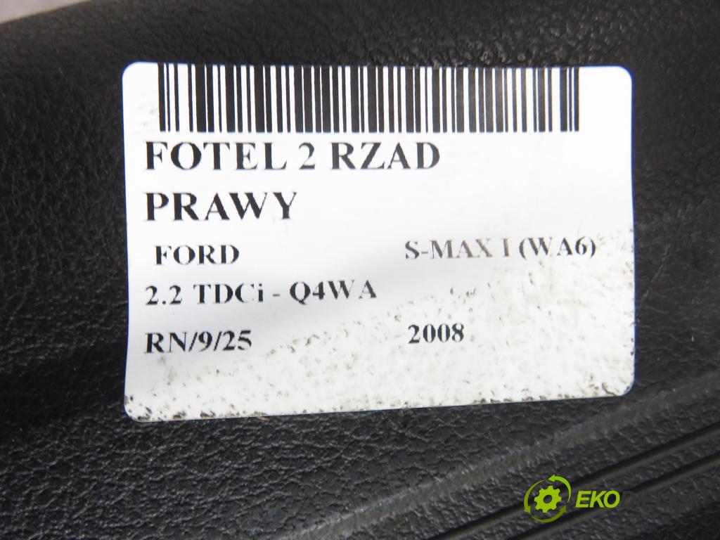 FORD S-MAX (WA6) MINIVAN 2008 129,00 2.2 TDCi - Q4WA 2179,00 Sedadlo 2 rad pravy