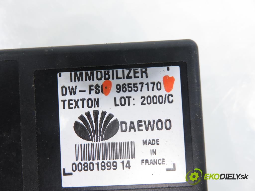 DAEWOO LANOS (KLAT) HB 2000 55,00 1.3 - A14SMS 1349,00 spinačka / imobilizéra IMMO / Riadiaca jednotka 16238981 ; 96557170
