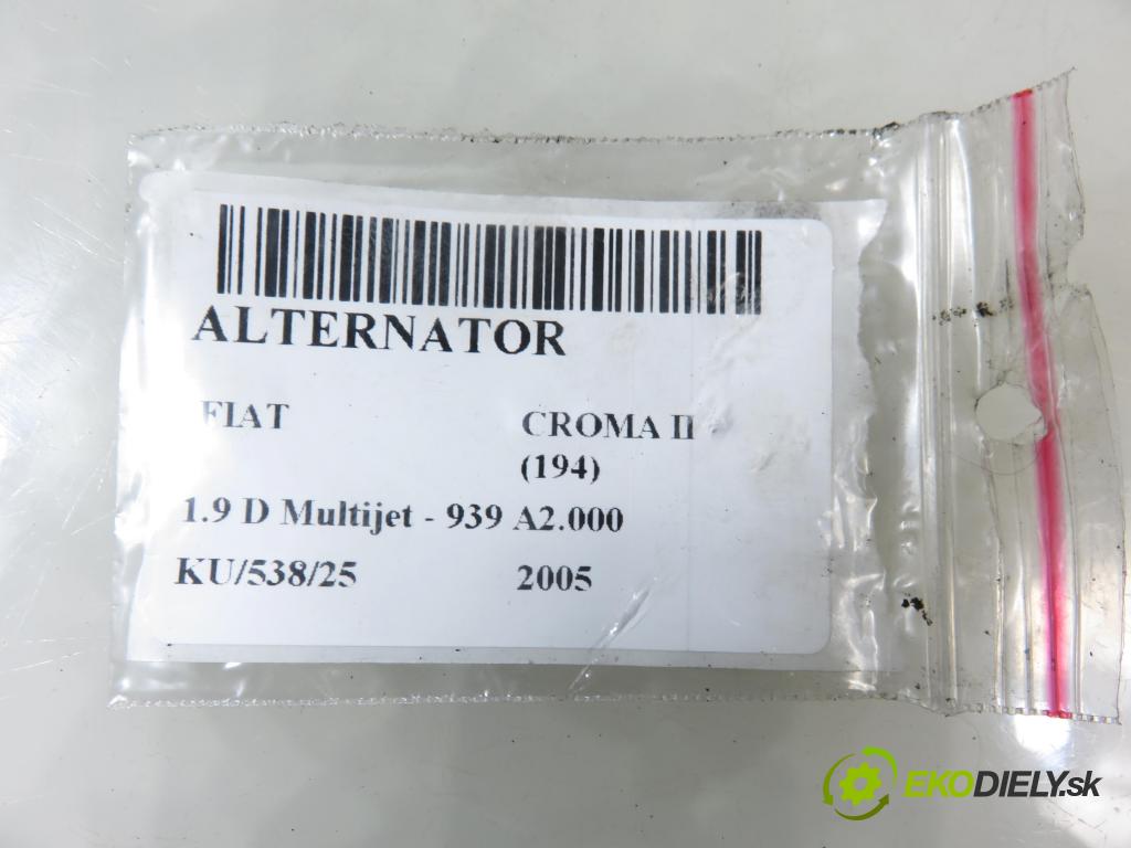 FIAT CROMA (194_) KOMBI 2005 110,00 1.9 D Multijet 150 - 939 A2.000 1910,00 Alternátor  (Alternátor)