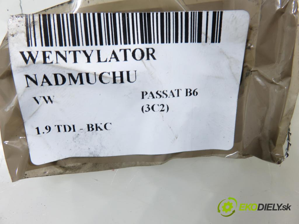 VW PASSAT B6 (3C2) SEDAN 2005 77,00 1.9 TDI PD 105 - BKC 1896,00 Ventilátor vetráku 1K1819015