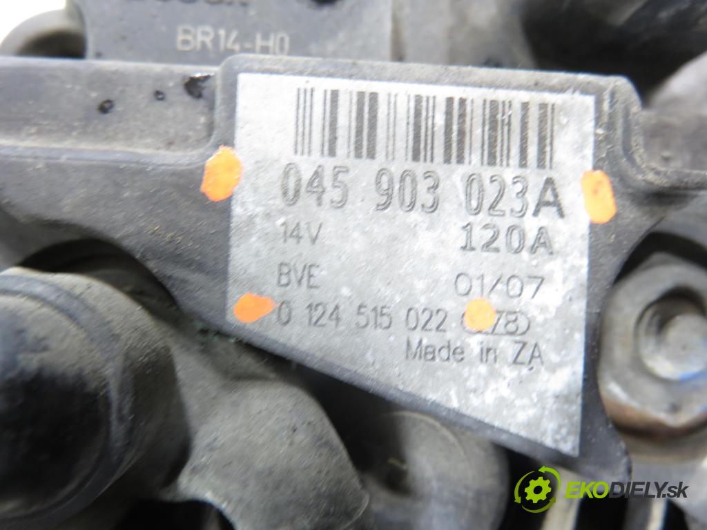 SKODA FABIA I Combi (6Y5) KOMBI 2007 51,00 1.4 TDI - BNM 1422,00 Alternátor 045903023A ; 0124515022 (Alternátor)