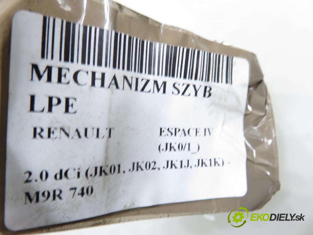 RENAULT ESPACE IV (JK0/1_) MINIVAN 2007 110,00 2.0 dCi 150 - M9R 740 1995,00 mechanismus oken 116097