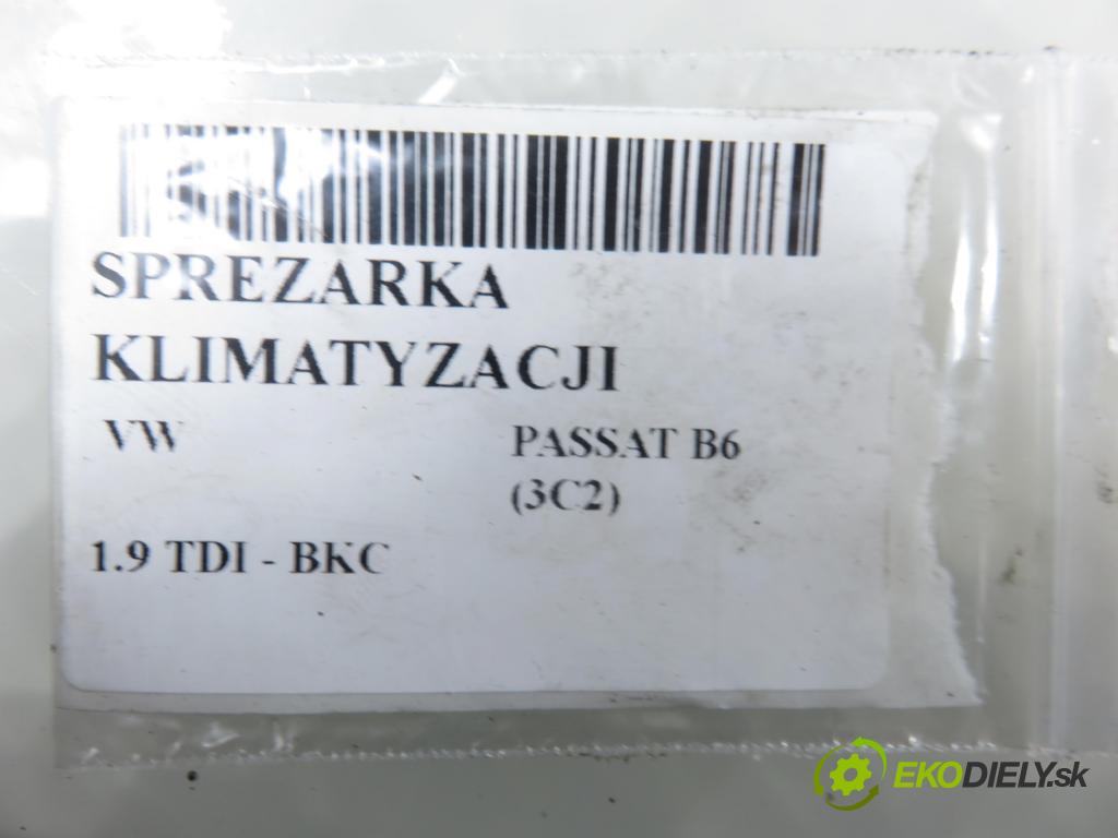 VW PASSAT B6 (3C2) SEDAN 2005 77,00 1.9 TDI PD 105 - BKC 1896,00 KOMPRESOR: klimatizácie  (Kompresor klimatizácie)