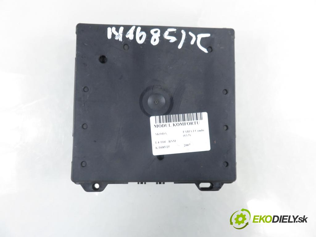SKODA FABIA I Combi (6Y5) KOMBI 2007 51,00 1.4 TDI - BNM 1422,00 MODUL komfortu 6Q1937049F ; 5WK48217