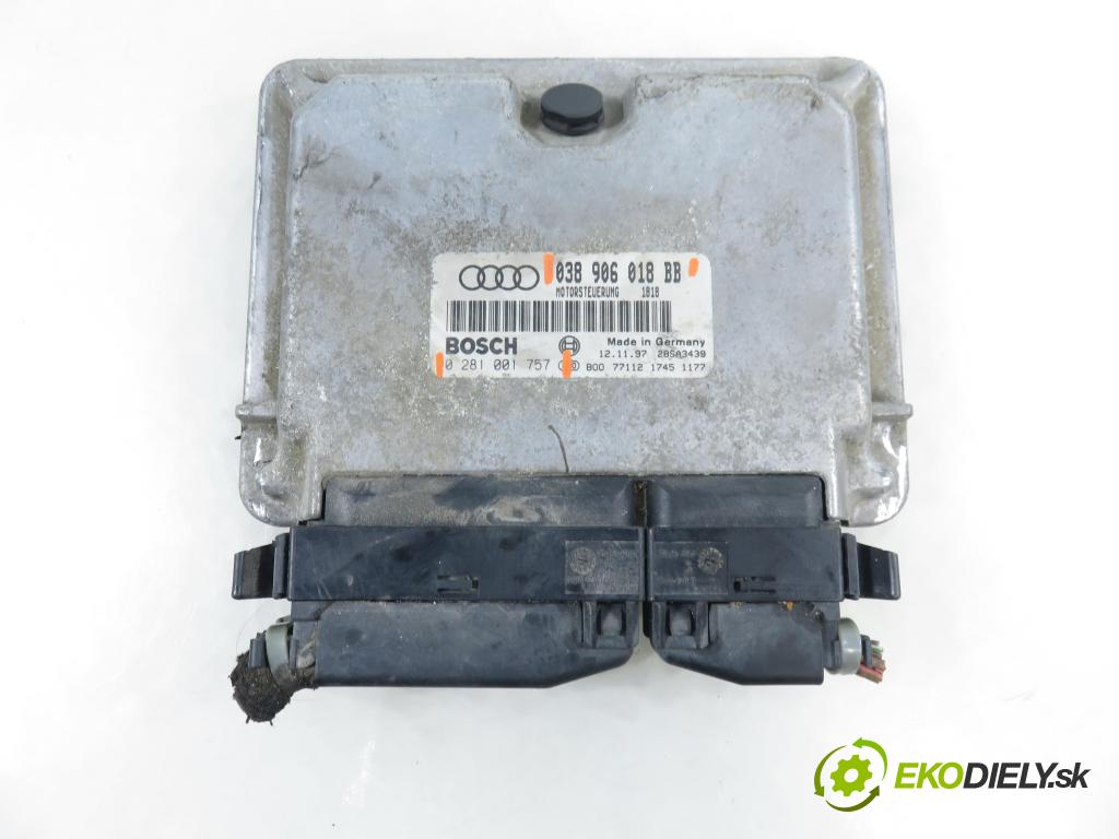 AUDI A3 (8L1) HB 1997 81,00 1.9 TDI - ASV 1896,00 Riadiaca jednotka Motor 038906018BB ; 0281001757