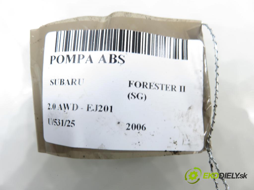 SUBARU FORESTER (SG_) KOMBI 2006 92,00 2.0 AWD 125 - EJ201 1994,00 Pumpa ABS 0265231664 (Pumpa ABS)
