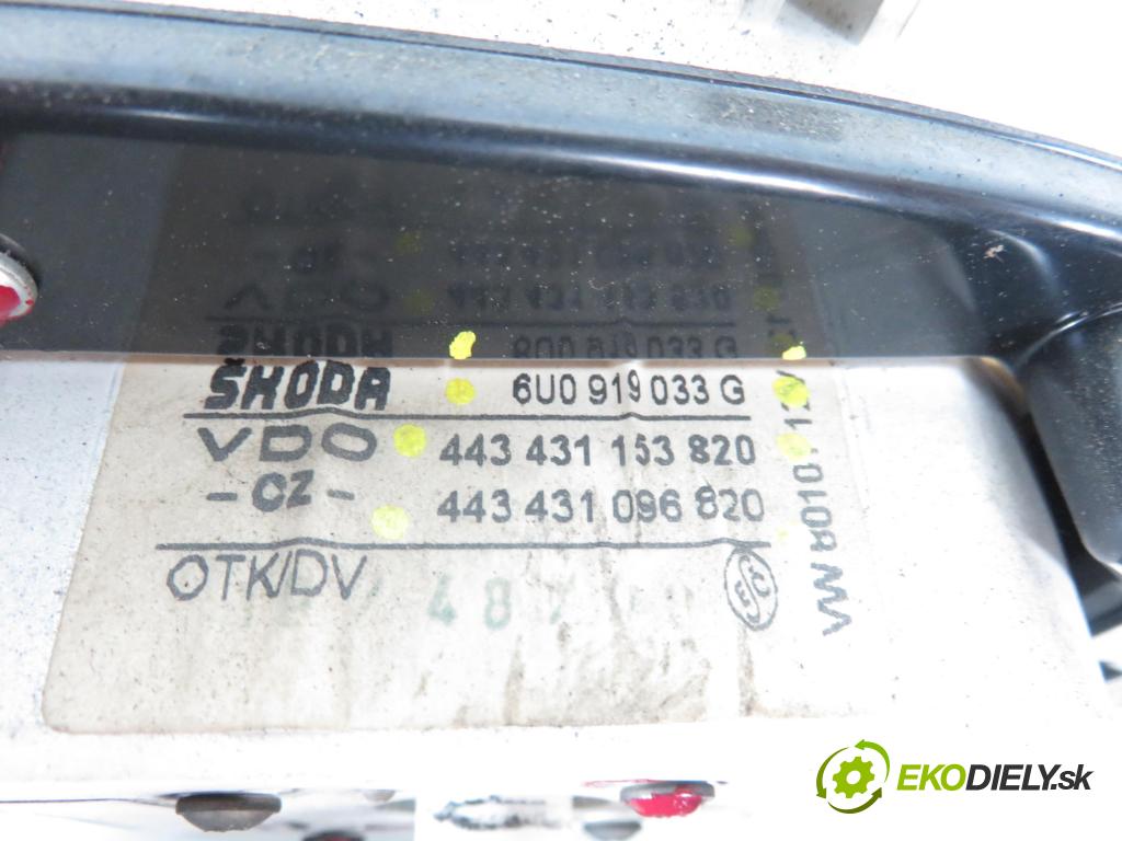 SKODA FELICIA II (6U1) HB 2000 50,00 1.3 MPI 68 1289,00 Prístrojovka na ODKAZ: 443431163820 ; 443431096820 ; 6U0919033G