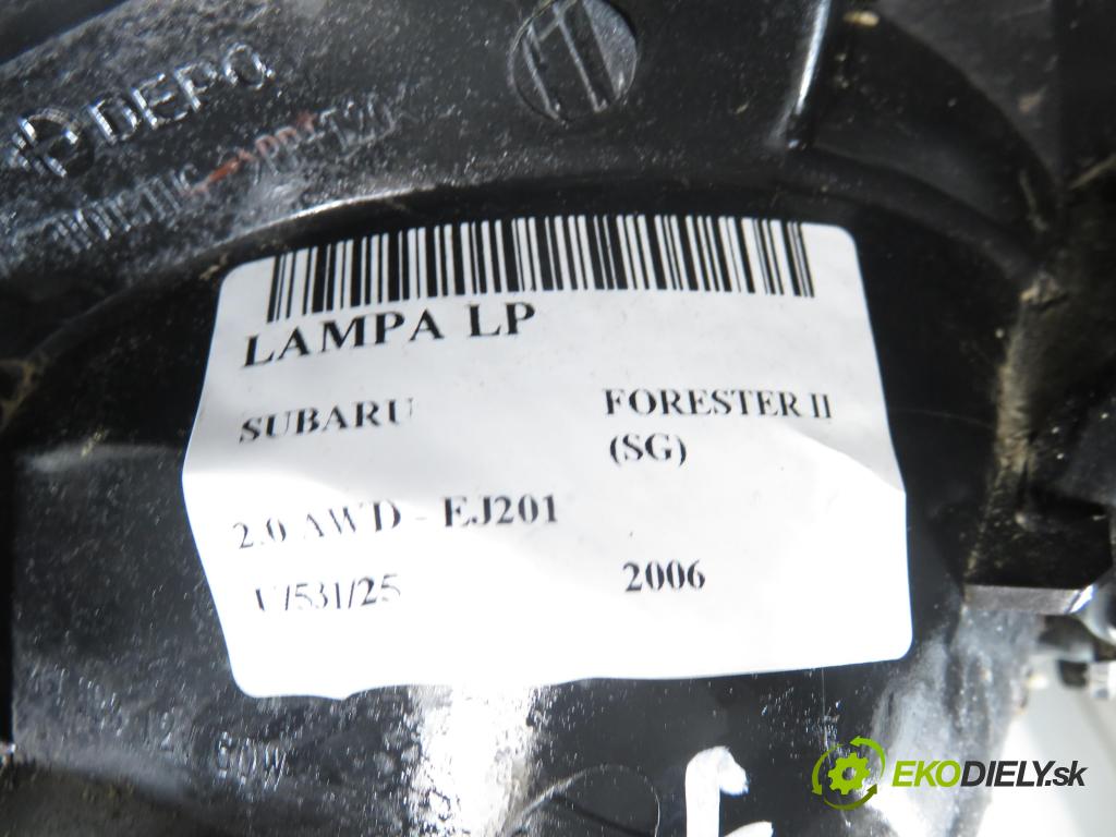 SUBARU FORESTER (SG_) KOMBI 2006 92,00 2.0 AWD 125 - EJ201 1994,00 Svetlo LP