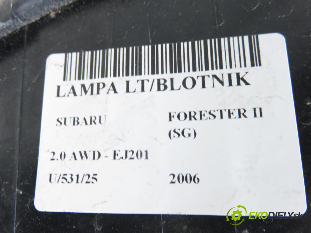 SUBARU FORESTER (SG_) KOMBI 2006 92,00 2.0 AWD 125 - EJ201 1994,00 světlo levé zadní