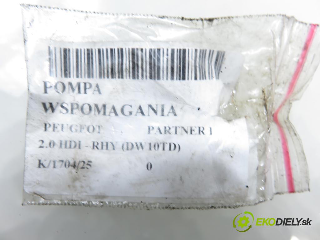 PEUGEOT PARTNER Combispace (5F) KOMBIVAN 2004 66,00 2.0 HDI - RHY (DW10TD) 1997,00 pumpa servočerpadlo 26080330QE ; 9636320580 (Servočerpadlo)
