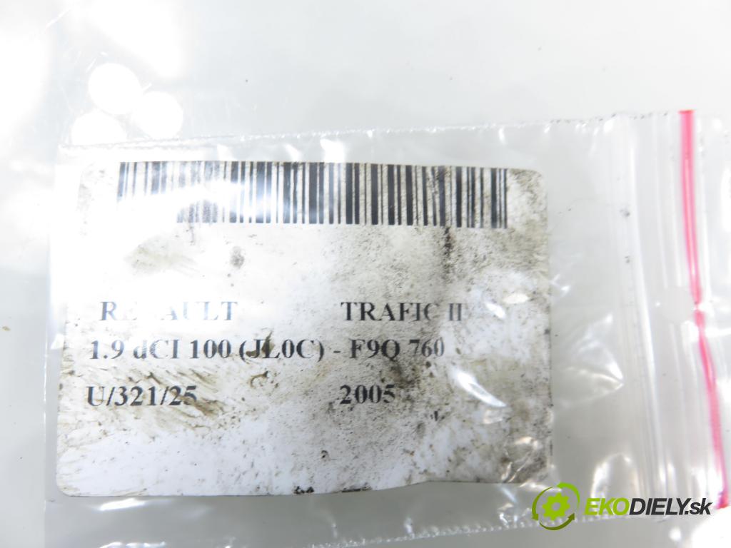 RENAULT TRAFIC II Autobus (JL) BUS 2005 74,00 1.9 dCI 100 (JL0C) - F9Q 760 1870,00 Webasto 93852506 ; 8200322379 (Webasto (nezávislé topení))